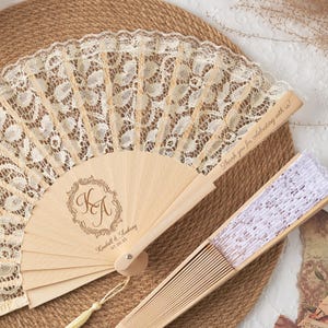 Personalisierter Spitzenfächer, Hochzeitsfächer, Hochzeitsfächer, Hochzeitsfächer, Brautjungfer Geschenk, Hochzeitsgeschenke