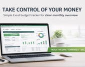 Personal Budget Tracker Excel Template | Monthly Finance Planner | Income & Expense Tracker | Simple Budget Tool