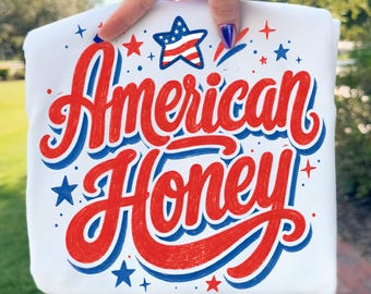 4 de julio, American Honey Png, American Png, Diseño de EE. UU., Diseño PNG de sublimación de American Honey, (Descarga digital)