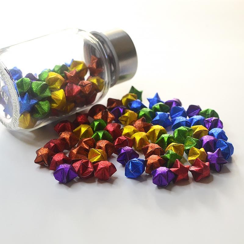 Bouteille En Verre Forme Cœur Avec Bouchon Liège – 18x16x6cm – Pour Décor, Origami étoiles, Messages – DIY Cadeau - 10