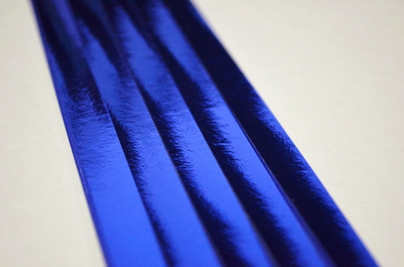 Sapphire Blue Origami Lucky Star Paper Strips Star Folding DIY - Pack of 90 Strips image 2