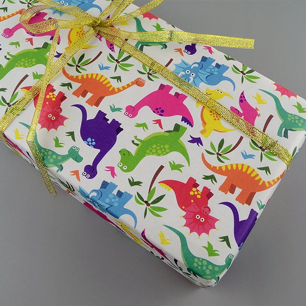 Dinosaur Baby Shower Wrapping Paper Etsy