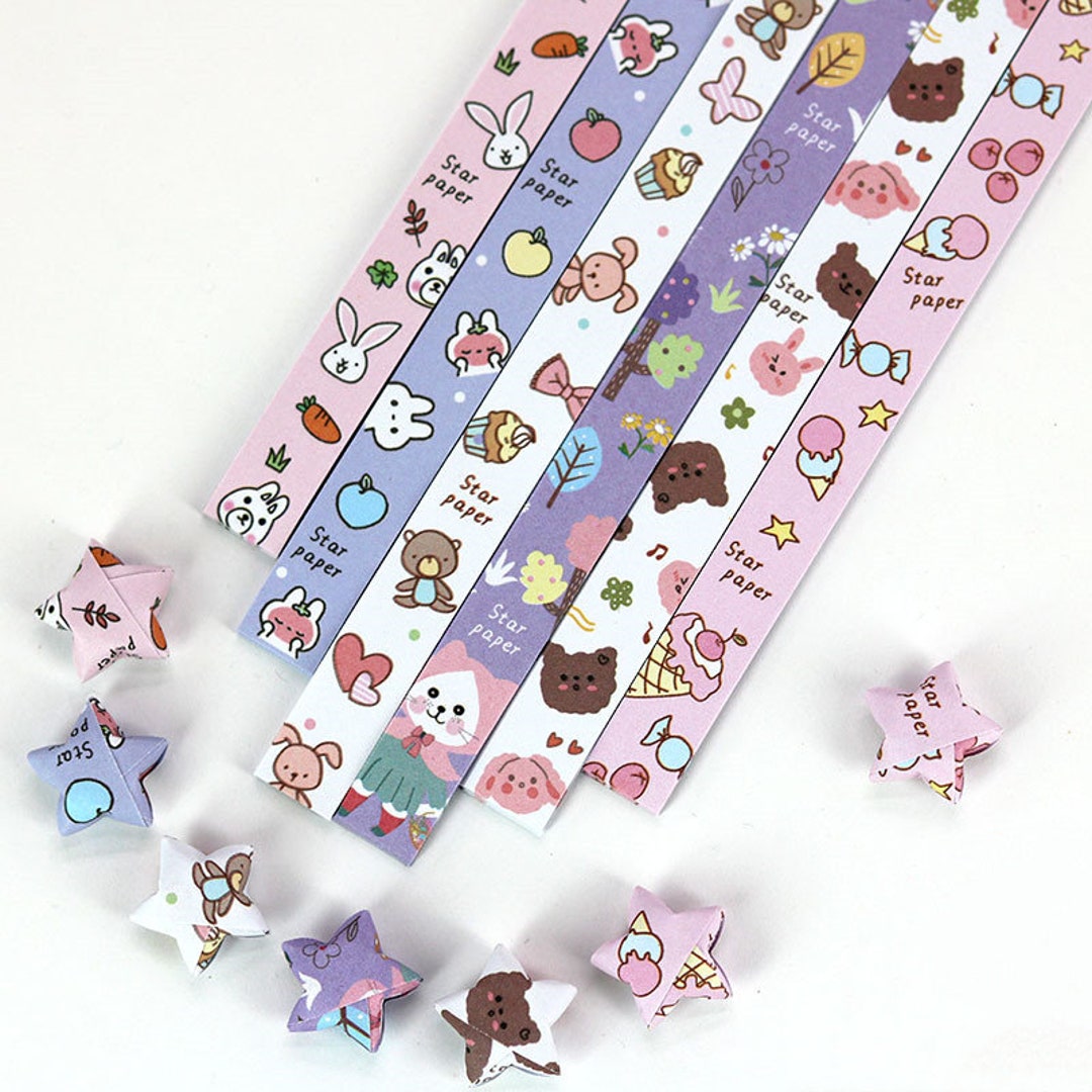 Cute Bunny Origami Lucky Star Paper Strips Star Folding DIY Pack of 130  Strips -  Hong Kong