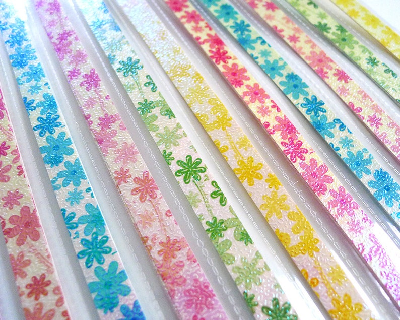 Rainbow Flowers Origami Lucky Star Paper Strips Star Folding Diy Pack Of 50 Strips