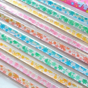 Rainbow Flowers Origami Lucky Star Paper Strips Star Folding DIY - Pack of 50 Strips