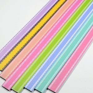 Pastel Mixed Origami Lucky Star Paper Strips Baby Shower Pack of