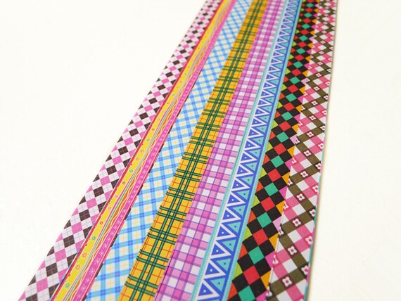 Origami Lucky Star Paper Strips Checks And Triangle Star Folding Paper Diy Pack Of 130 Strips
