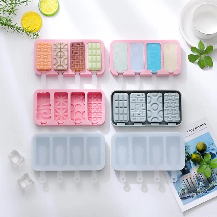 Zulay Kitchen Popsicle Molds Set of 6 - BPA Free Reusable Molds With Drip  Guard, Tray, Silicone Funnel & Cleaning Brush