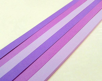 Origami Star Paper Strips Purple Gradient Colors Lucky - Temu