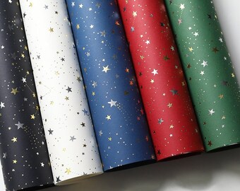 Shooting Stars Wrapping Paper Birthday Gift Wrap Meteor Galaxy Wrapping Sheets Holiday Gift Wrap