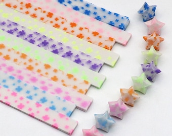 Kleeblatt Kleeblatt Glow in the Dark Origami Glücksstern Papierstreifen - 210er Pack
