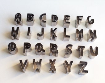 Alphabet Cookie Cutter Set Letters Biscuit Cutter/Metal Cookie Cutter Mold/Dough Fondant Biscuit Cutter/Baking Supply/Theme Party