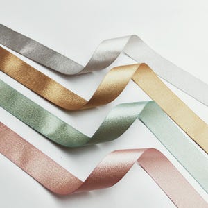 Nastro per regalo glitterato da 25 mm, fiocco per capelli, decorazione fai da te per matrimonio, bouquet