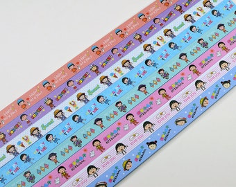 Chibi Maruko Origami Lucky Star Paper Strips Star Folding DIY - Pack of 130 Strips