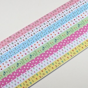 Tiny Flower Origami Lucky Star Folding Paper - Pack of 130 Strips