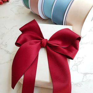 Ruban d'emballage cadeau mat 50 mm Noeud pour cheveux, décoration de mariage bricolage, ruban pour bouquet