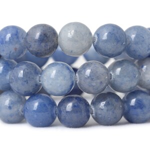Natuurlijke Blauwe Aventurijn Ronde Kralen 6mm 8mm 10mm Edelsteen Kralen Semi-kostbare Sieraden Maken