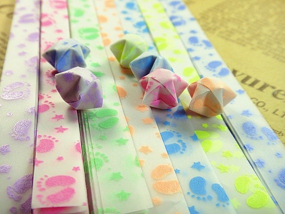 50 Strips Handcraft Origami Lucky Star Paper Strip Paper Origami Mixed 10  Colors
