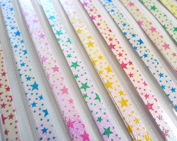 5 Packs Origami Lucky Star Starry Patriotic USA Folding Paper