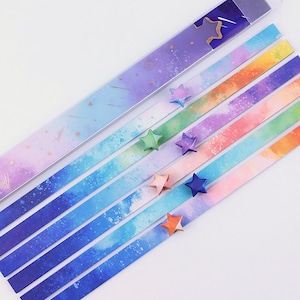 Pearlescent Secret Message Origami Lucky Star Paper Strips Star