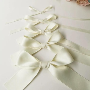 Nastro beige Confezione regalo Fiocco Fascia per capelli Decorazione per matrimonio fai da te Bouquet nastro