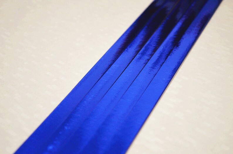 Sapphire Blue Origami Lucky Star Paper Strips Star Folding DIY - Pack of 90 Strips image 4