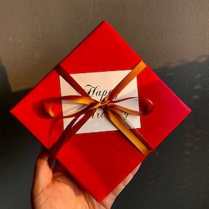 Red Velvet Texture Wrapping Paper Birthday Gift Wrap Solid Colorato Wrapping Gift Wrap