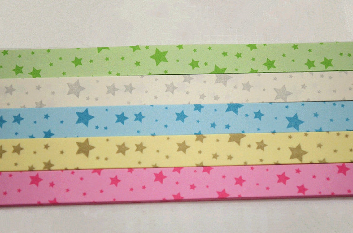 Origami Lucky Star Paper Strips Star on Star DIY Pack of 90 Etsy Origami Lucky Star Paper Strips Star on Star DIY Pack of 90 Etsy