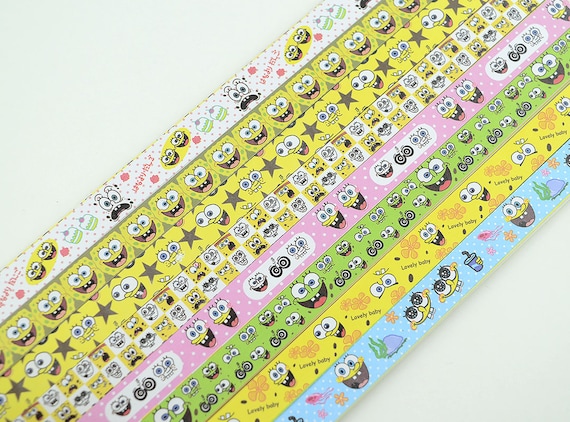 Cute Cartoon Spongebob Origami Lucky Star Paper Strips Star Folding Diy Pack Of 130 Strips