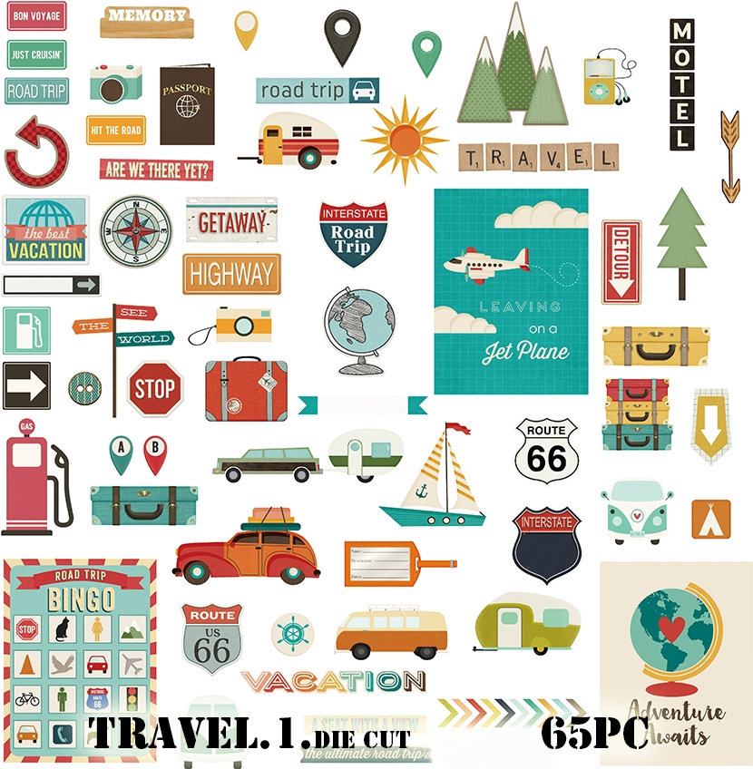 Lot De 180 Autocollants Pour Scrapbooking, Randonnée