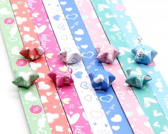 Cute Bunny Origami Lucky Star Paper Strips Star Folding DIY Pack