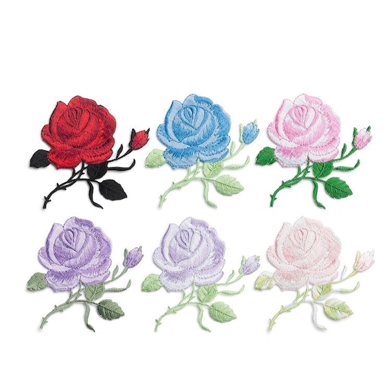 1Pc Floral Flowers Embroidery Patches for Clothing Sewing Applique for  Jeans Crafts Sewing Accessories Clothes Decor