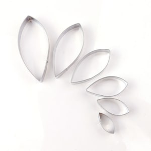 6 Size of Dahlia Petal Cutter Set Flower Cutters Cake Decorating Gumpaste Flower