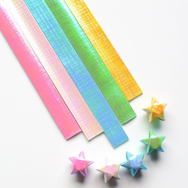 Lucky Star Paper Strips Etsy