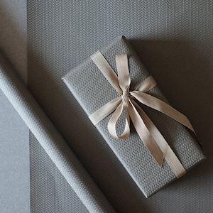 Grey Embossed Wrapping Paper Birthday Gift Wrap Solid Coloured Wrapping Sheets Holiday Gift Wrap