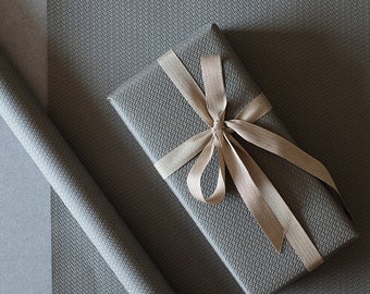 Grey Embossed Wrapping Paper Birthday Gift Wrap Solid Coloured Wrapping Sheets Holiday Gift Wrap