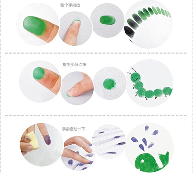 20 Colors Fingerprint Wedding Tree Ink Pad Craft Colorful Etsy