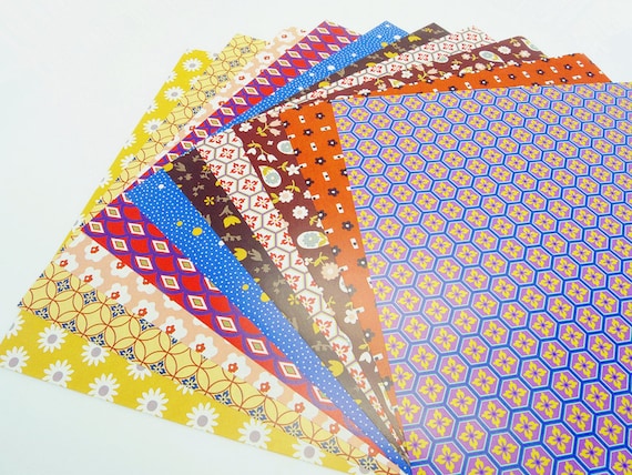 20 Sheets Japanese Origami Paper Pack for Origami Paper Project