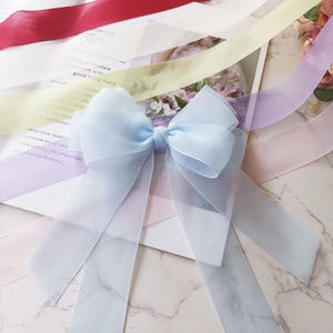 25 mm 40 mm pure chiffon cadeaupapier lint strik haarband DIY bruiloft decor boeket lint