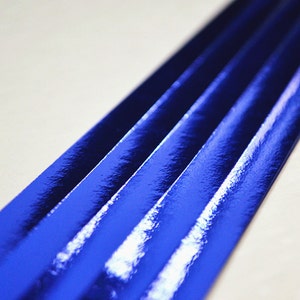 Sapphire Blue Origami Lucky Star Paper Strips Star Folding DIY - Pack of 90 Strips image 5