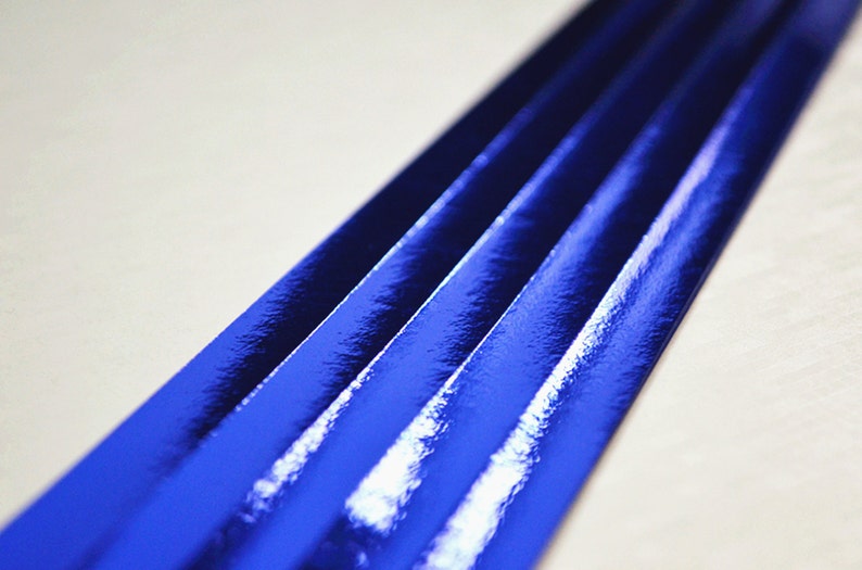 Sapphire Blue Origami Lucky Star Paper Strips Star Folding DIY - Pack of 90 Strips image 5