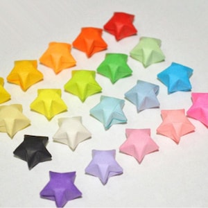 20 Colors Origami Lucky Star Paper Strips Rainbow Multicolor DIY - Pack ...