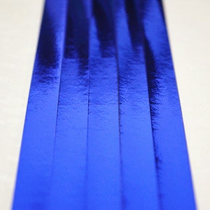 Sapphire Blue Origami Lucky Star Paper Strips Star Folding DIY - Pack of 90 Strips image 3