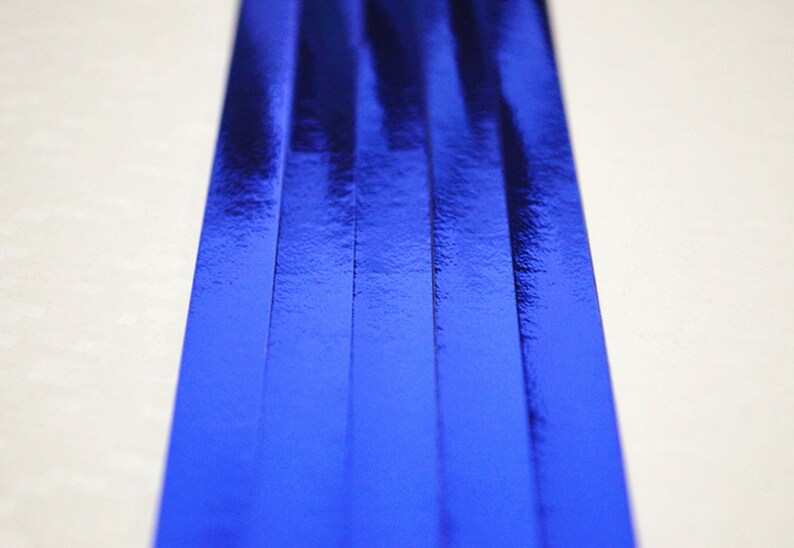 Sapphire Blue Origami Lucky Star Paper Strips Star Folding DIY - Pack of 90 Strips image 3
