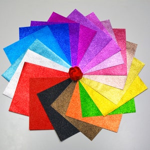 40 Sheets Magical Fairy Dust Origami Square Paper Pack For Origami Paper Project - 10cm x 10cm 15cm x 15cm
