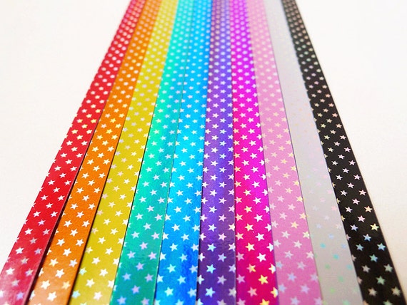 400 Sheets Origami Star Paper Strips Cute, 8 Vivid Colors Lucky Star Paper, Star Folding Paper Strips, Origami Paper Strips for DIY Arts Crafts