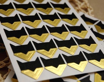 Gold Photo Corners Stickers - 3 Sheets 72pcs Scrapbooking Embellishment DIY Journal Stickers Diary Photo Album Self-Adhesive