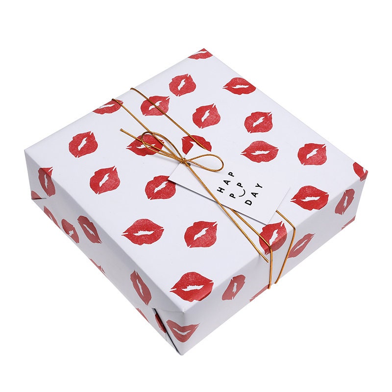 Cut Out Hearts Wrapping Paper Valentine Gift Wrap Valentine 