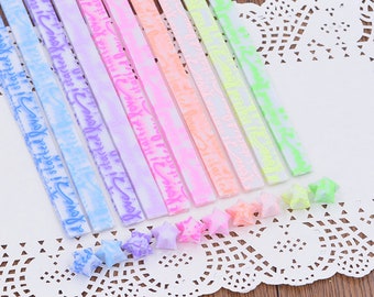 Glow in the Dark Started Love Origami Lucky Star Paper Luminous Strips - About 210 Strips