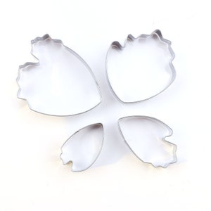 4 Size of Peony Petal Cutter Set Flower Cutters Cake Decorating Gumpaste Flower